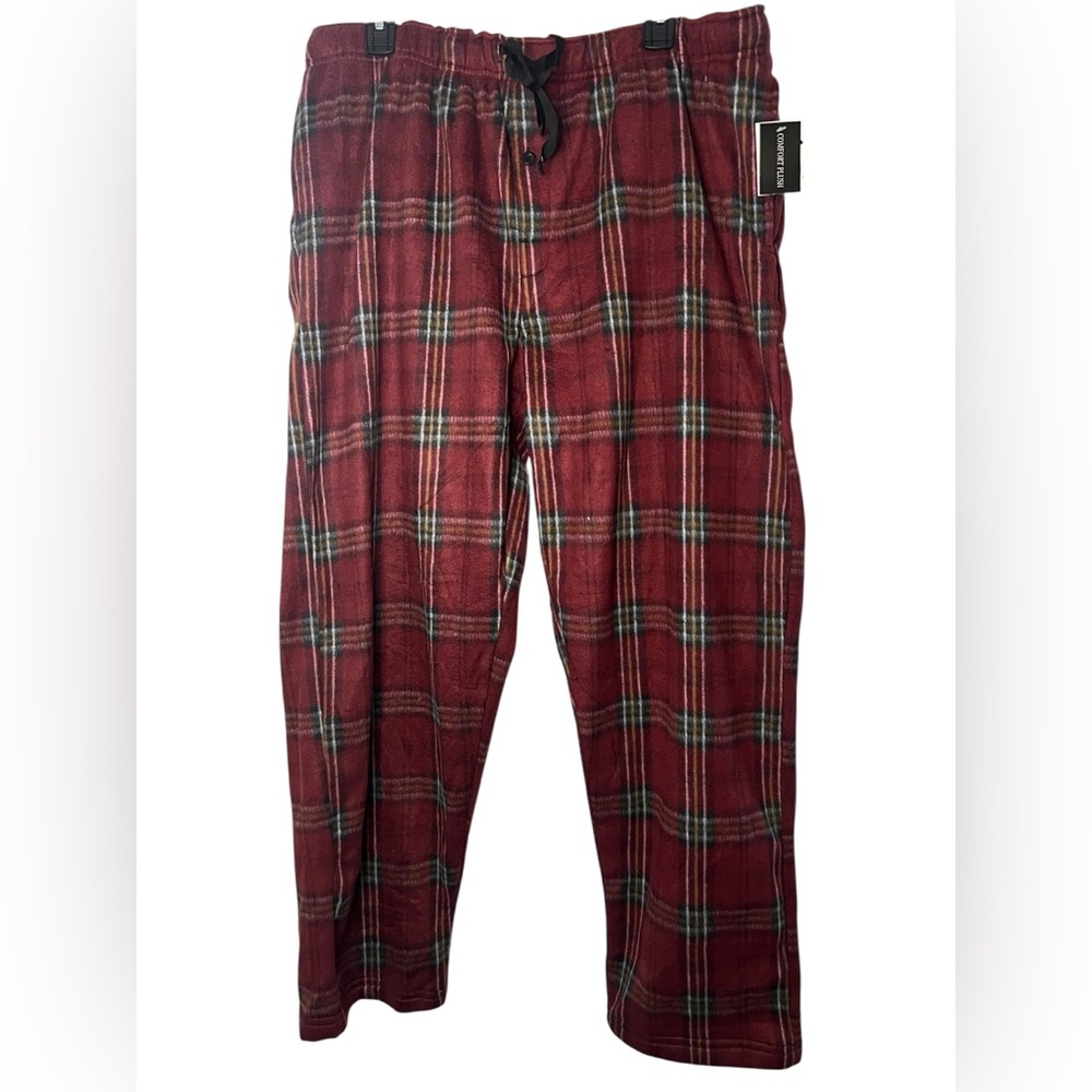 Comfort Plus by Predictions Red Plaid Joggers